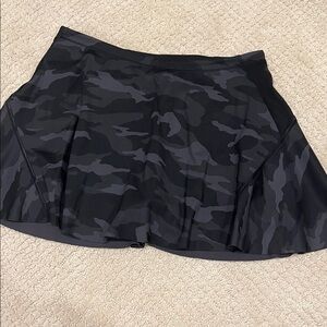 Athlete tennis skirt Black Camouflage Women's